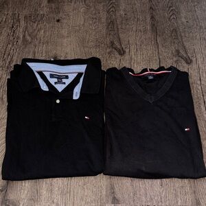 Tommy Hilfiger Men's Polo and Knit Sweater Set - Black